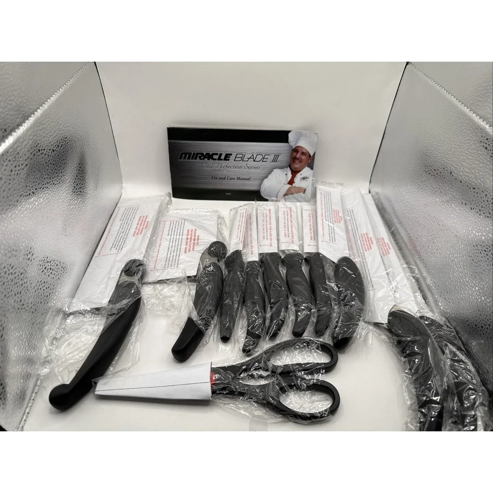 Miracle Blade III The Perfection Series 11 Piece Chef Kitchen Knife Set NEW